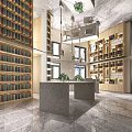 modern reading room 3d model