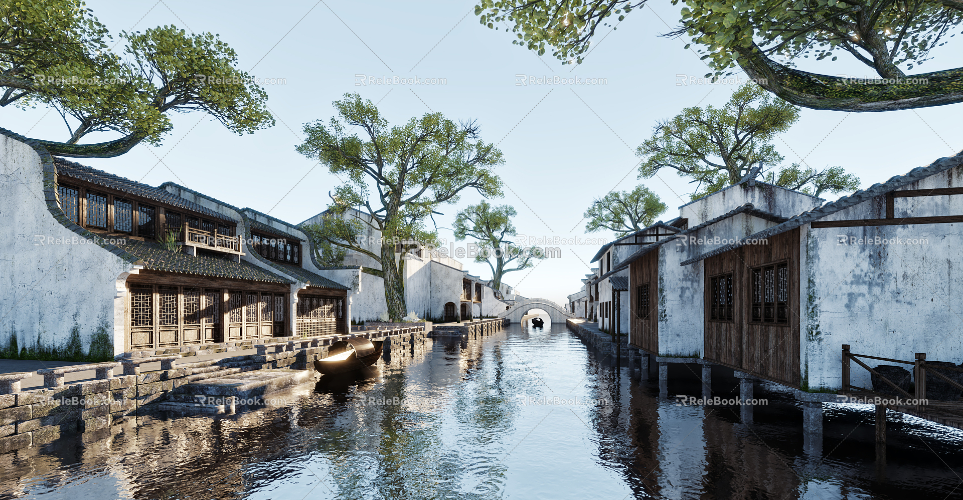 Chinese Ancient Building Exterior 3d model