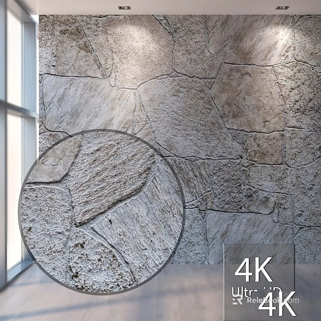 Natural Stone Wall Components With Detailed Texture And 4K High Definition Design 3d model 