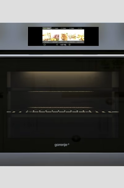 Kitchen Appliance Modern Built in Oven With Digital Display Screen And Stainless Steel Finish 3d model
