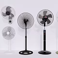 Various Styles Of Air Conditioner Fans With Different Colors And Designs