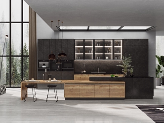 Modern Kitchen Simple Kitchen 3d model