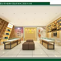 High end Commercial Jewelry Store Gold Showroom Interior Design With Display Counters And Decor