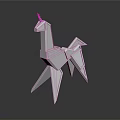 Metallic Geometric Unicorn Decorative Figurine For Modern Home Decor