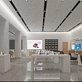 Modern Business Hall Mobile Unicom Telecom Business Hall Company 3d model