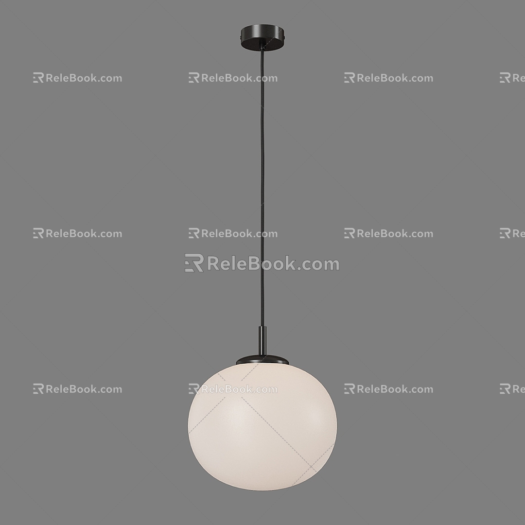 Modern Minimalist Chandelier Chandelier Simple Chandelier Restaurant Chandelier 3d model