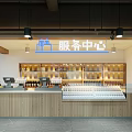 Spacious Supermarket Department Store Interior With Product Shelves And Display Counters