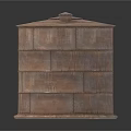 Industrial Metal Storage Tank Featuring Cylindrical Design Covered Lid And Rustic Surface