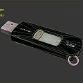 CIVIBALL 64GB USB Flash Drive With Black Design And Metal Ring