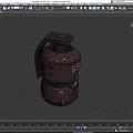 Grenade Science Fiction Grenade Science Fiction Grenade Smoke Bomb Flash Bomb High Explosive Bomb Tear Bomb Grenade Simple Model Grenade Low Model Game Grenade 3d model