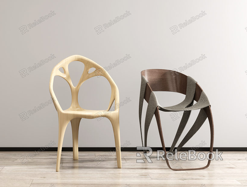 Modern single chair special-shaped single chair combination model