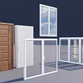 Various Security Door Designs Featuring Wooden White And Glass Panel Options