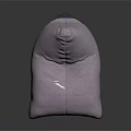 Comfortable Light Pink Bean Bag Chair With Dark Purple Edge Fabric Indoor