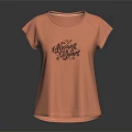 Fashionable Pink Short Sleeve T-Shirt With CHICAGO DAYS Text Design