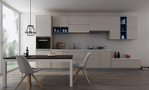 Modern Kitchen Simple Kitchen 3d model