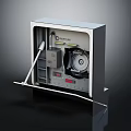 PENTAIR Industrial Equipment Cabinet with Internal Components and Open Door