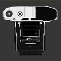 Vintage Analog Folding Camera With Classic Design And Metal Parts In Retro Style