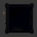Black Cube Shaped Household Item For Home Storage And Decoration