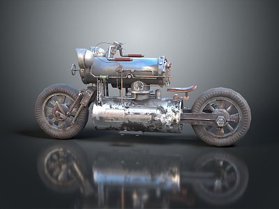 Motorcycle Two-wheeled Motorcycle Cross-country Motorcycle Road Race Motorcycle Motor Vehicle Transport 3d model