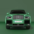 Green Luxury SUV With Sleek Design Front Grille And Black Wheels
