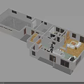 Spacious Animal Friendly Home 3D Floor Plan With Cozy Rooms For Pets
