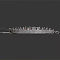Heavy Duty Metal Animal Trap With Serrated Edges And Spring Mechanism