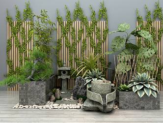 Chinese garden sketch garden sketch 3d model