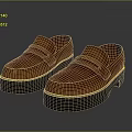 Brown Leather Loafers With Thick Platform Sole Classic Slip On Casual Fashion Footwear