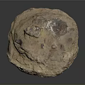 Natural Stone Wood Decorative Sculpture With Rough Textured Surface And Earthy Tones