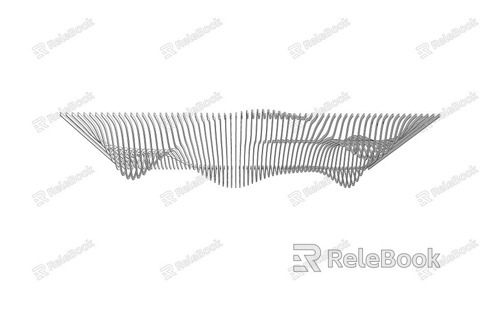 Modern Ceiling Special-shaped Ceiling Curved Ceiling Grille Ceiling Special-shaped Ceiling Curved Ceiling model