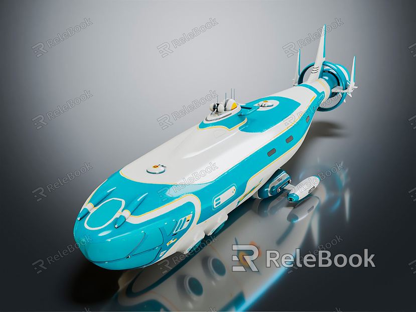 Modern Submarine Cartoon Submarine model