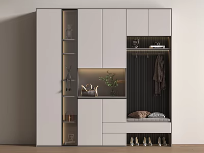Modern Shoe Cabinet Modern Shoe Cabinet Partition Shoe Cabinet Entrance Shoe Cabinet Partition Shoe Cabinet to Top Shoe Cabinet Finished Shoe Cabinet 3d model