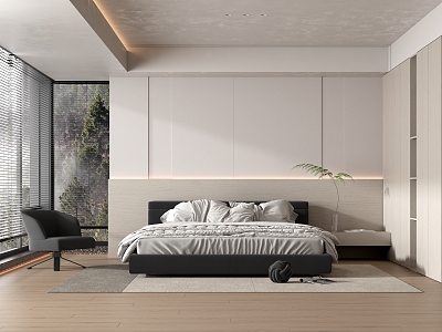 Modern Bedroom 3d model