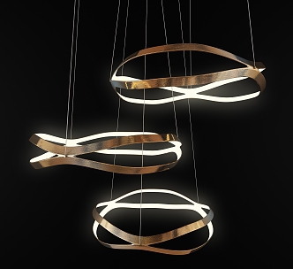 Modern chandelier 3d model