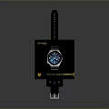 Swiss Movement Watch With Blue Dial And Metal Strap In Box Packaging