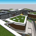 Modern Multi Storey School Building With Glass Facades And Surrounding Campus Trees