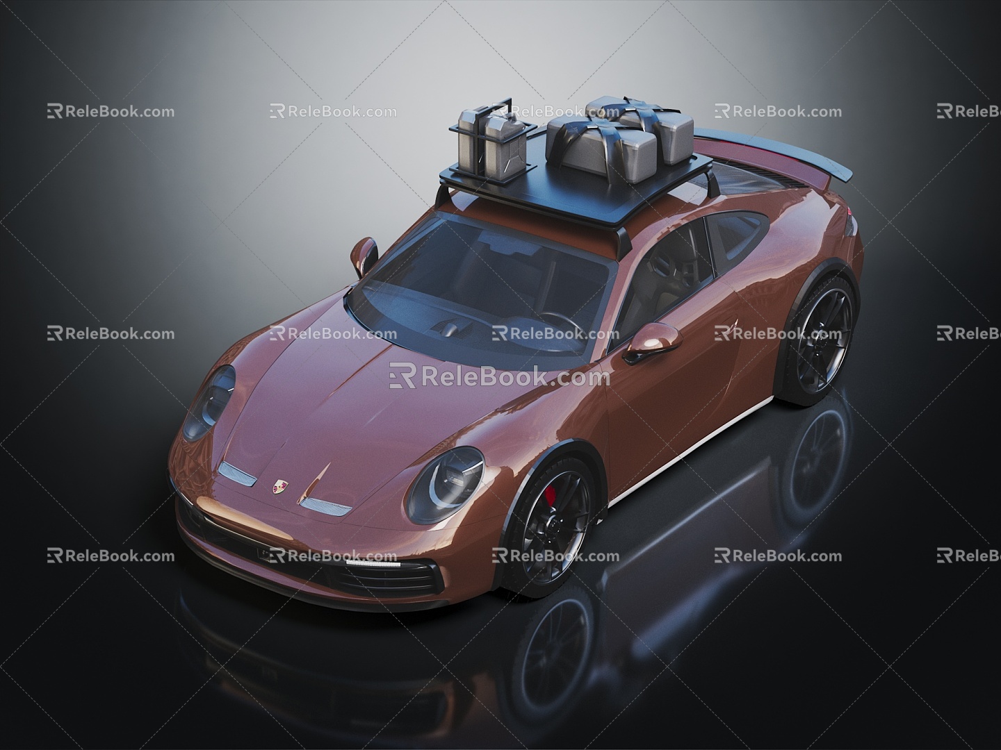 Hyundai Porsche vehicles 3d model