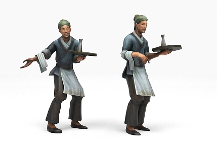 Modern game character small 2 game character 3d model