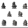 Wood Stone Carvings For Home Decor With Various Designs And Shapes