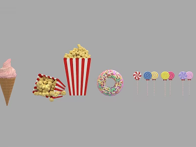 Modern Food 3d model