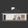Classic Single Family Home Exterior With Sloped Shingled Roof White Framed Windows And Wooden Front Porch