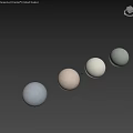 Colorful Circular Components Including Beige Sphere and Four Different Colored Discs on Beige Gray Walls