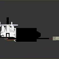 Electric Motor With Silver Metal Housing Black Cylindrical Body And Wiring Harness Connector