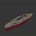 Modern Warship Ship Ship Warship 3d model