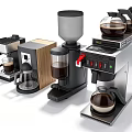 Various Coffee Appliances Including Makers Grinders And Brewers For Home Use