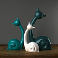 Modern ornaments snail 3d model