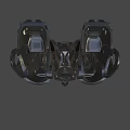 Steampunk Mechanical Clothing With Metal Helmet Gear Design And Industrial Style Elements