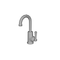 Simple Single Lever Handle Faucet With Curved Spout For Kitchen And Bathroom