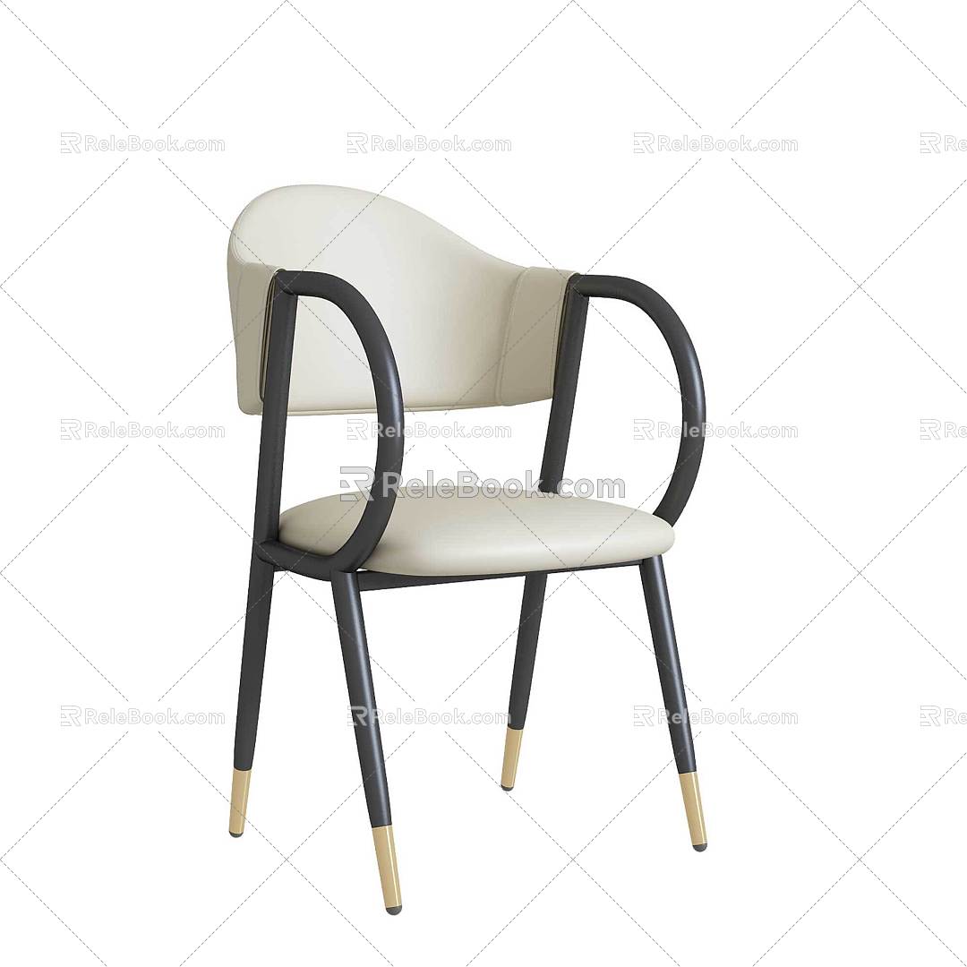 Minismal Restaurant Dining Chair 3d model