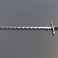 Sword Long Sword Big Sword Silver Snake Sword Eternal Sword Game Sword Curved Sword Cold Weapon Low Face Number Low Model Simple Model Times Movie and TV Level Super Realism 3d model